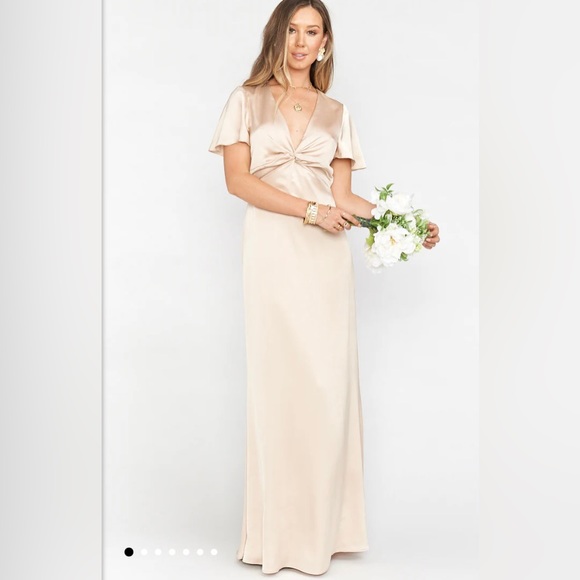 New Show me your mumu Rome dress champagne - Picture 1 of 3